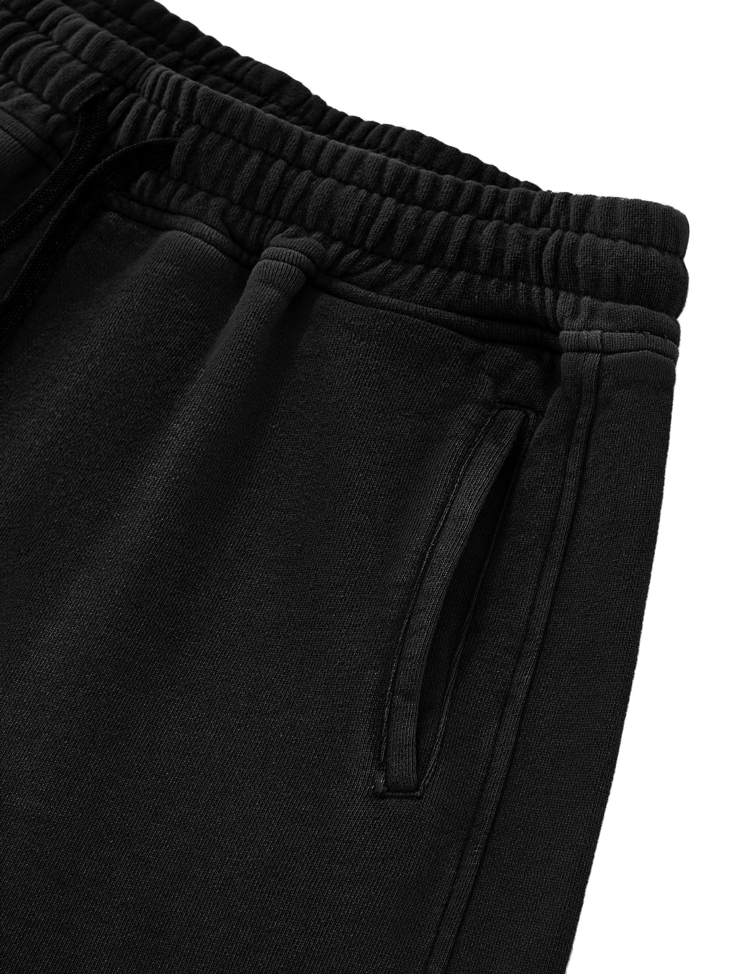 I'm that chick Snow Washed Raw Edge Drawstring Shorts