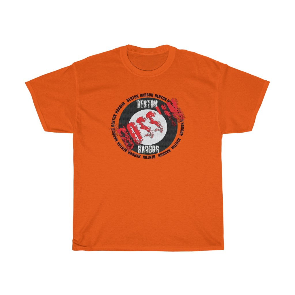 Benton Harbor Bossin (red)Unisex Heavy Cotton Tee