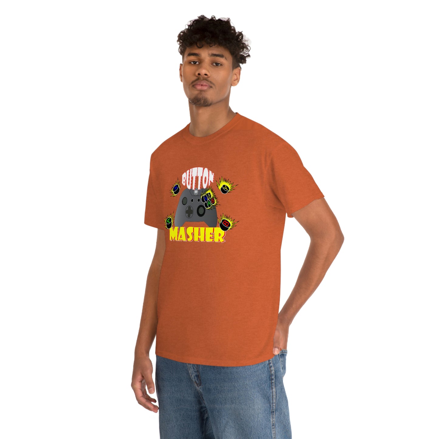 Button Masher [XB}Unisex Heavy Cotton Tee