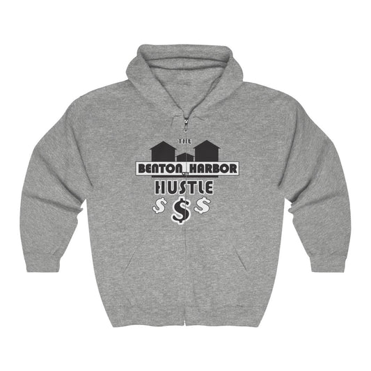 Benton harbor city hustleUnisex Heavy Blend™ Full Zip Hooded Sweatshirt