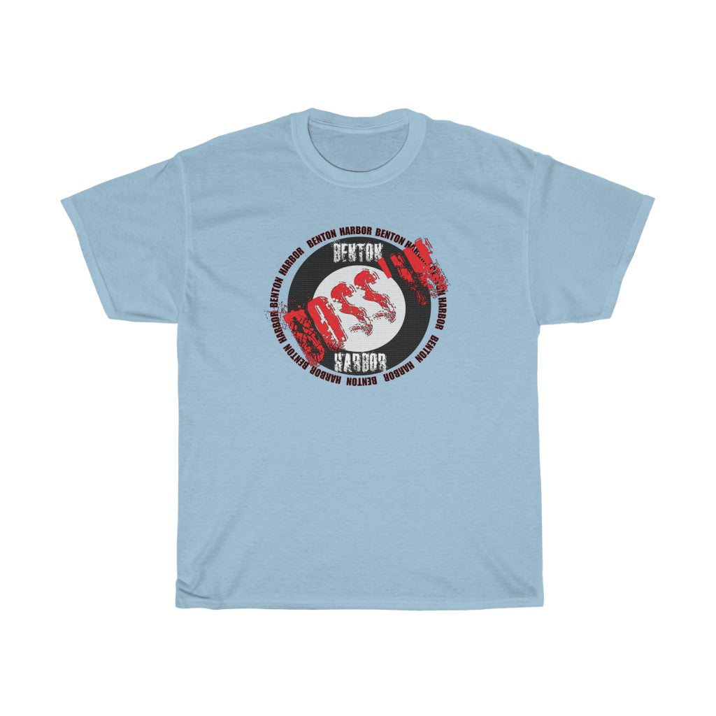 Benton Harbor Bossin (red)Unisex Heavy Cotton Tee