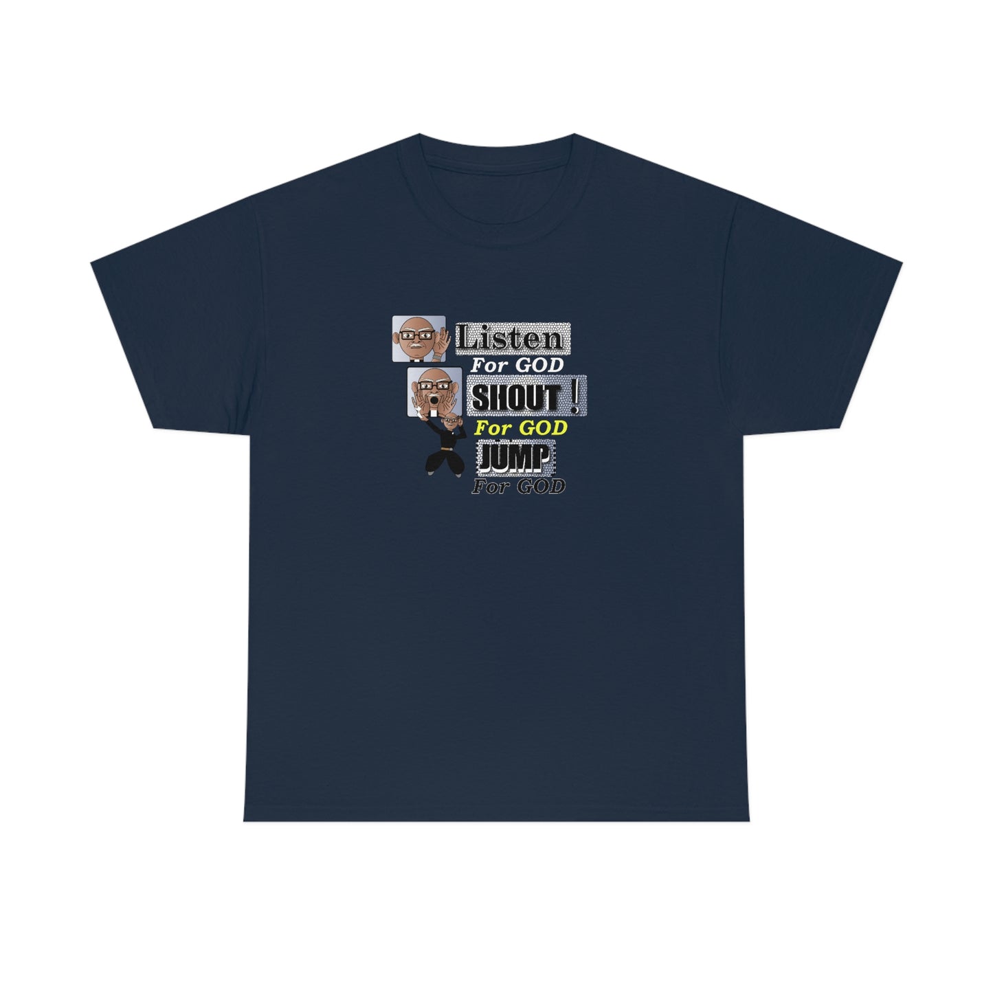 Listen,shout,jumpUnisex Heavy Cotton Tee