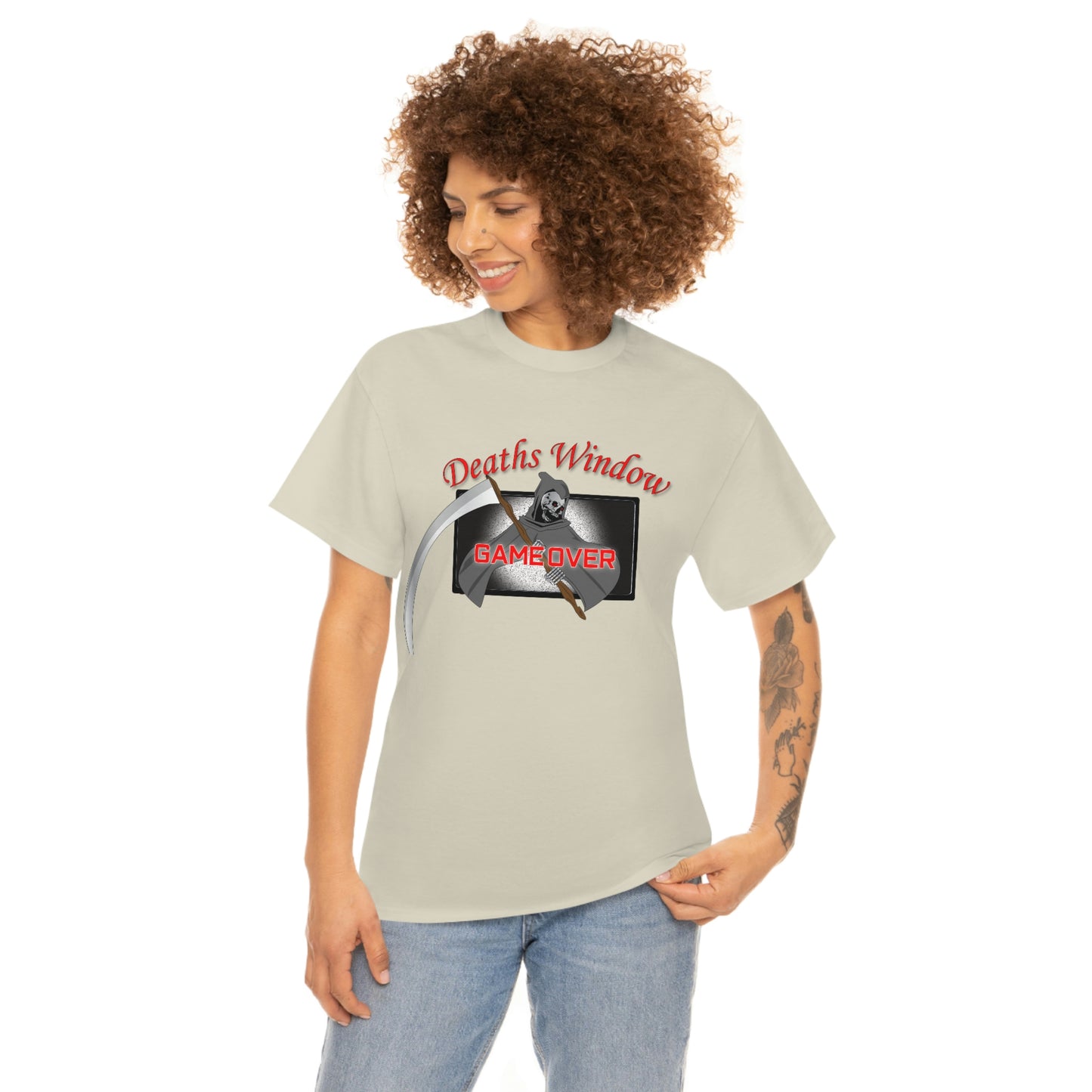 Deaths Window Unisex Heavy Cotton Tee
