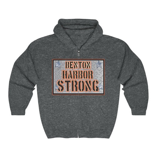 Benton harbor strong Unisex Heavy Blend™ Full Zip Hooded Sweatshirt
