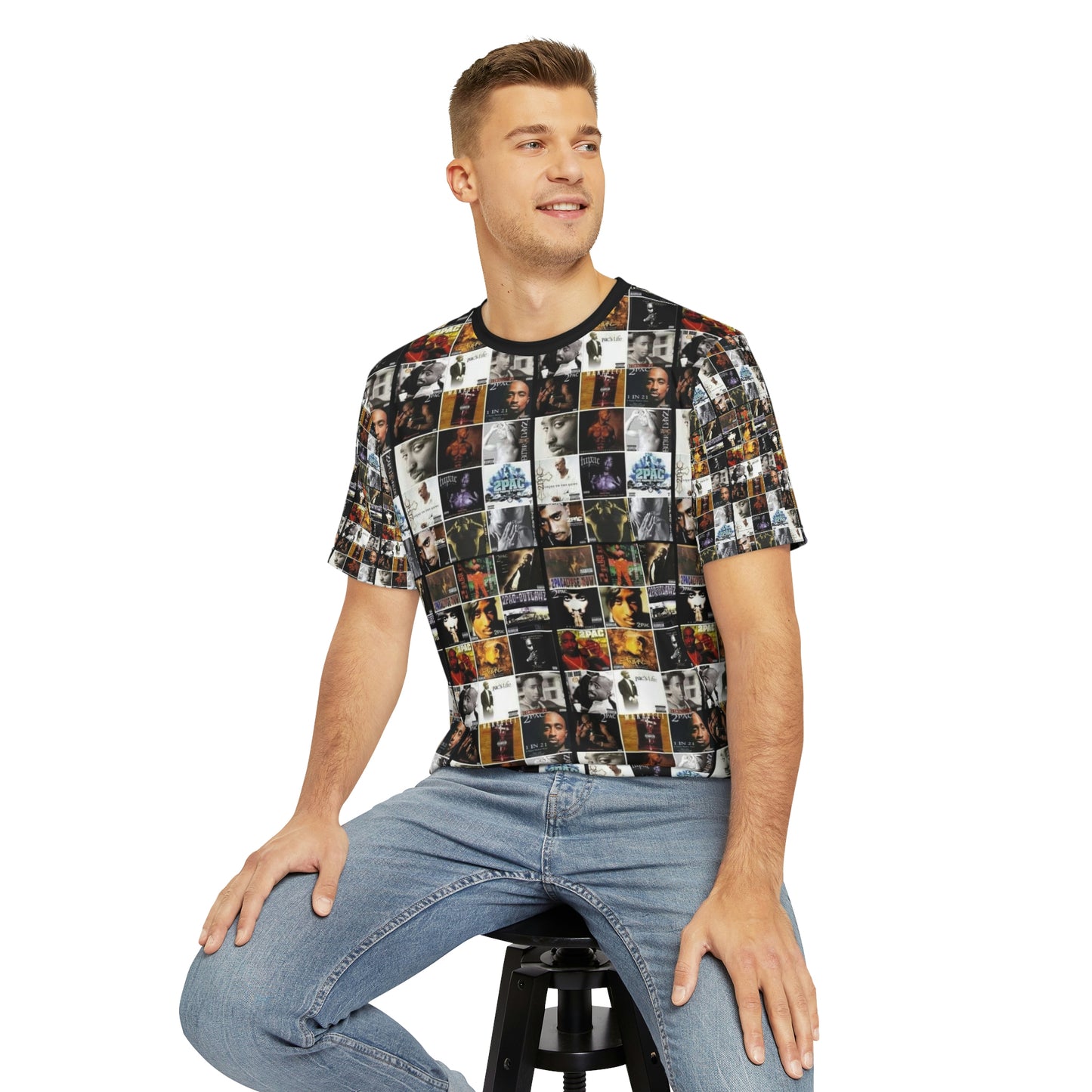 Pac men's Polyester Tee (AOP)