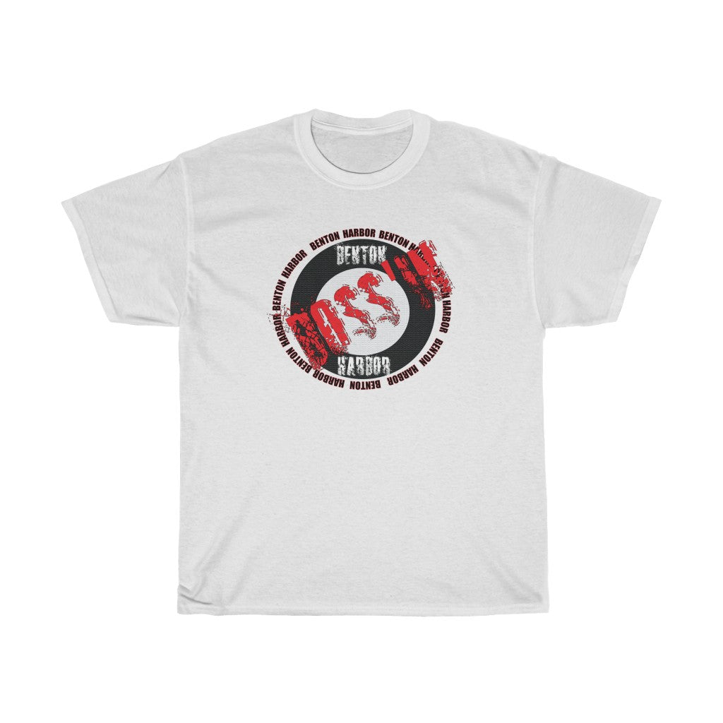 Benton Harbor Bossin (red)Unisex Heavy Cotton Tee