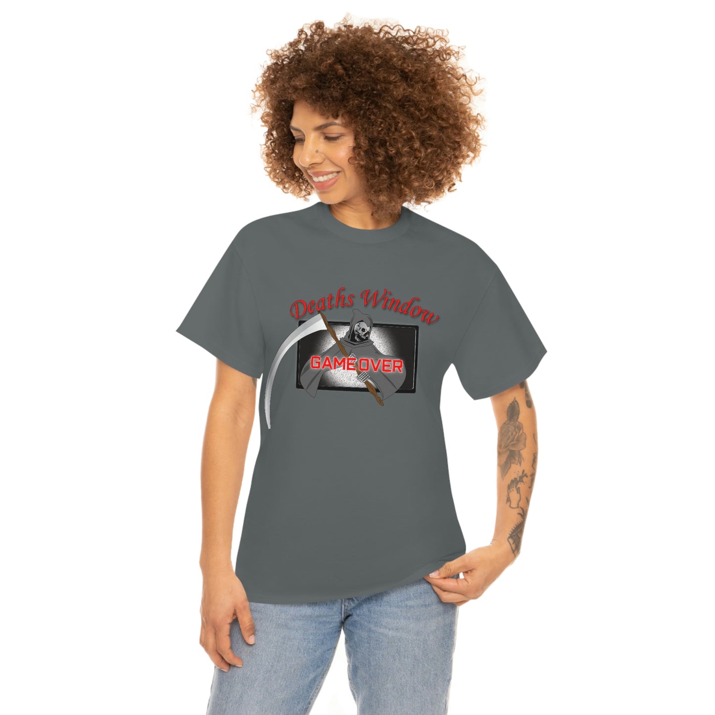Deaths Window Unisex Heavy Cotton Tee