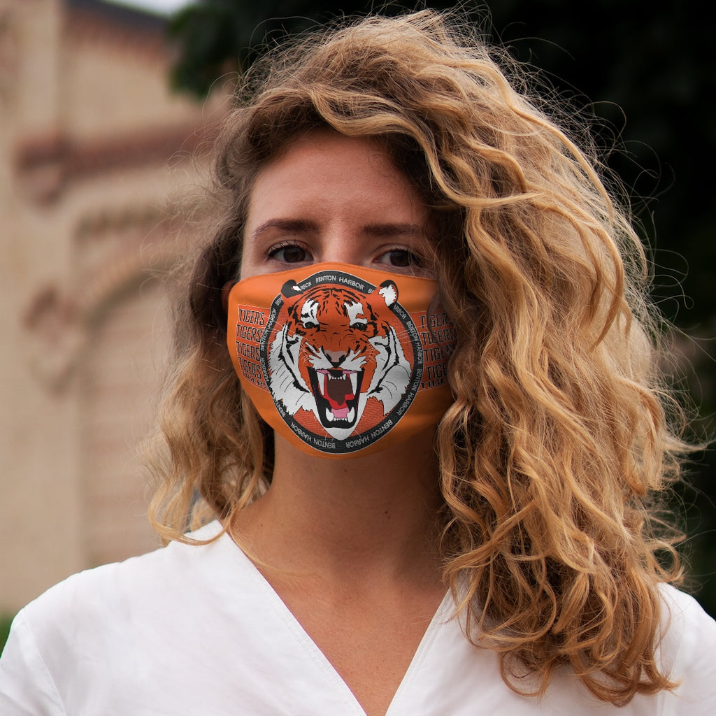 Benton Harbor Tigers[tigers] Snug-Fit Polyester Face Mask