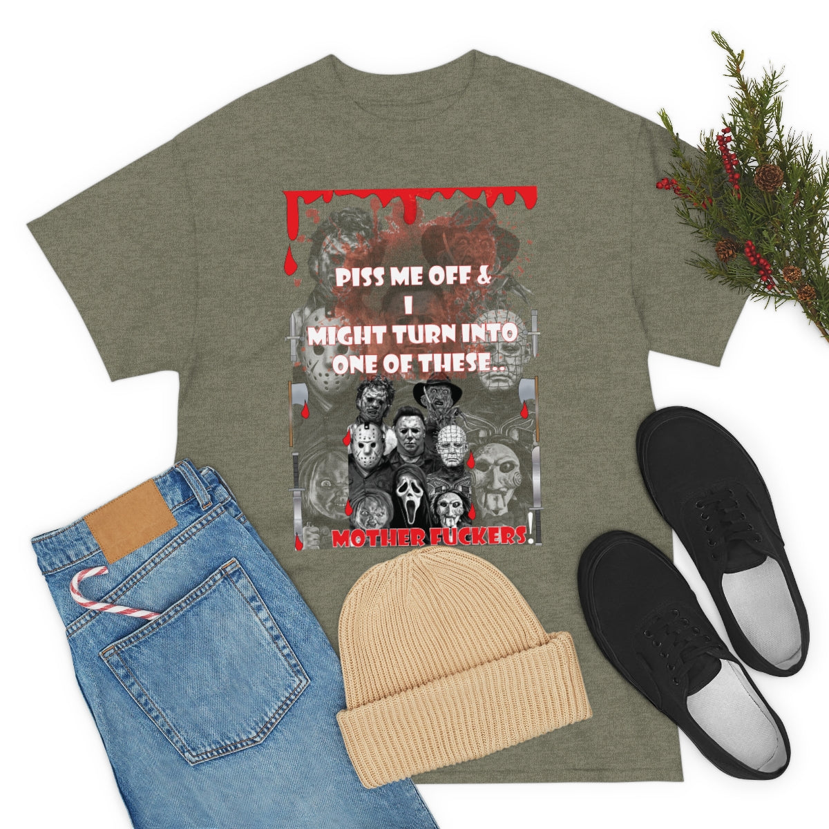 Horror hall of fame Unisex Heavy Cotton Tee