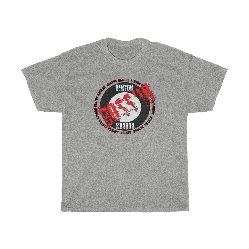 Benton Harbor Bossin (red)Unisex Heavy Cotton Tee
