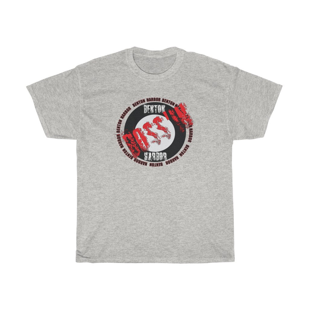 Benton Harbor Bossin (red)Unisex Heavy Cotton Tee