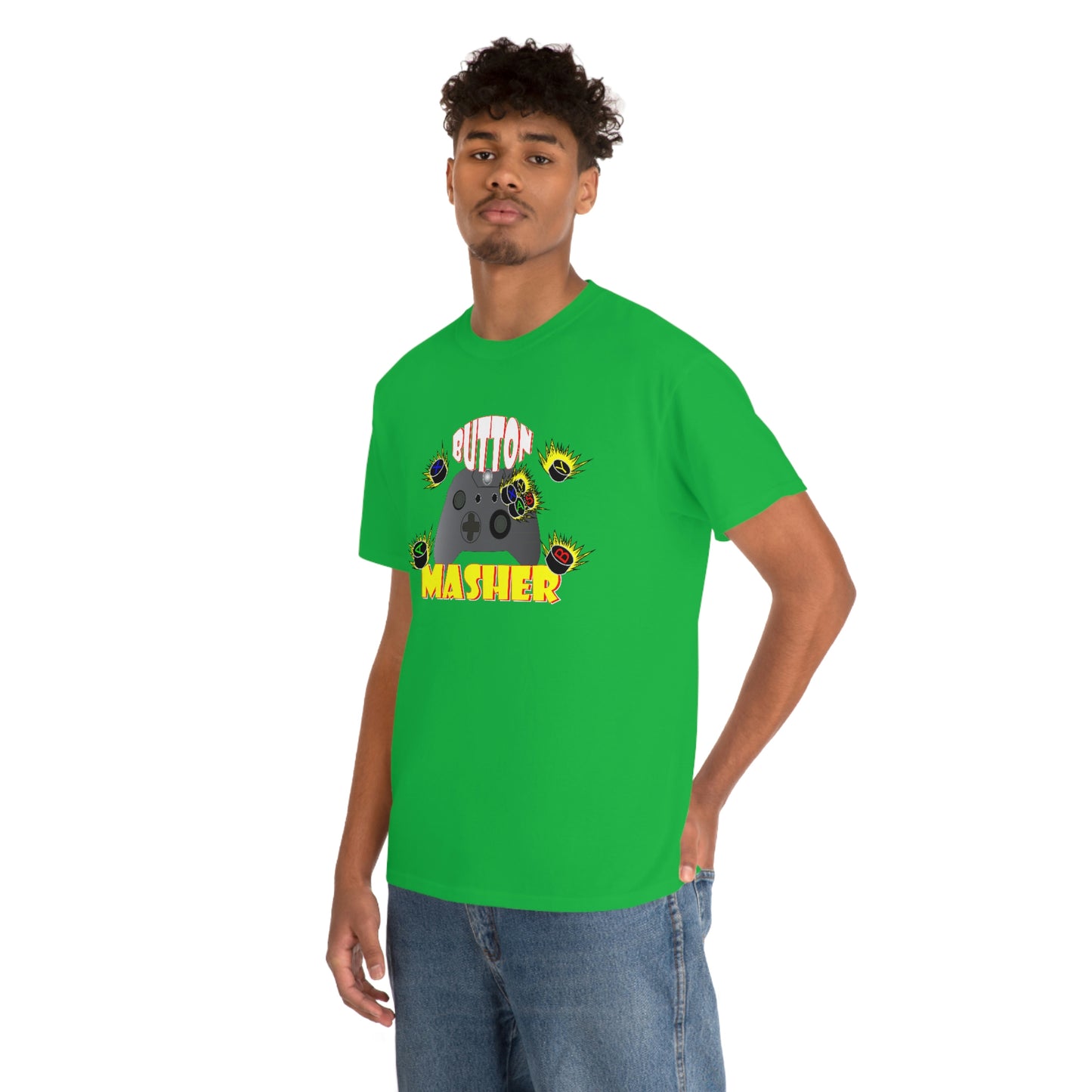 Button Masher [XB}Unisex Heavy Cotton Tee
