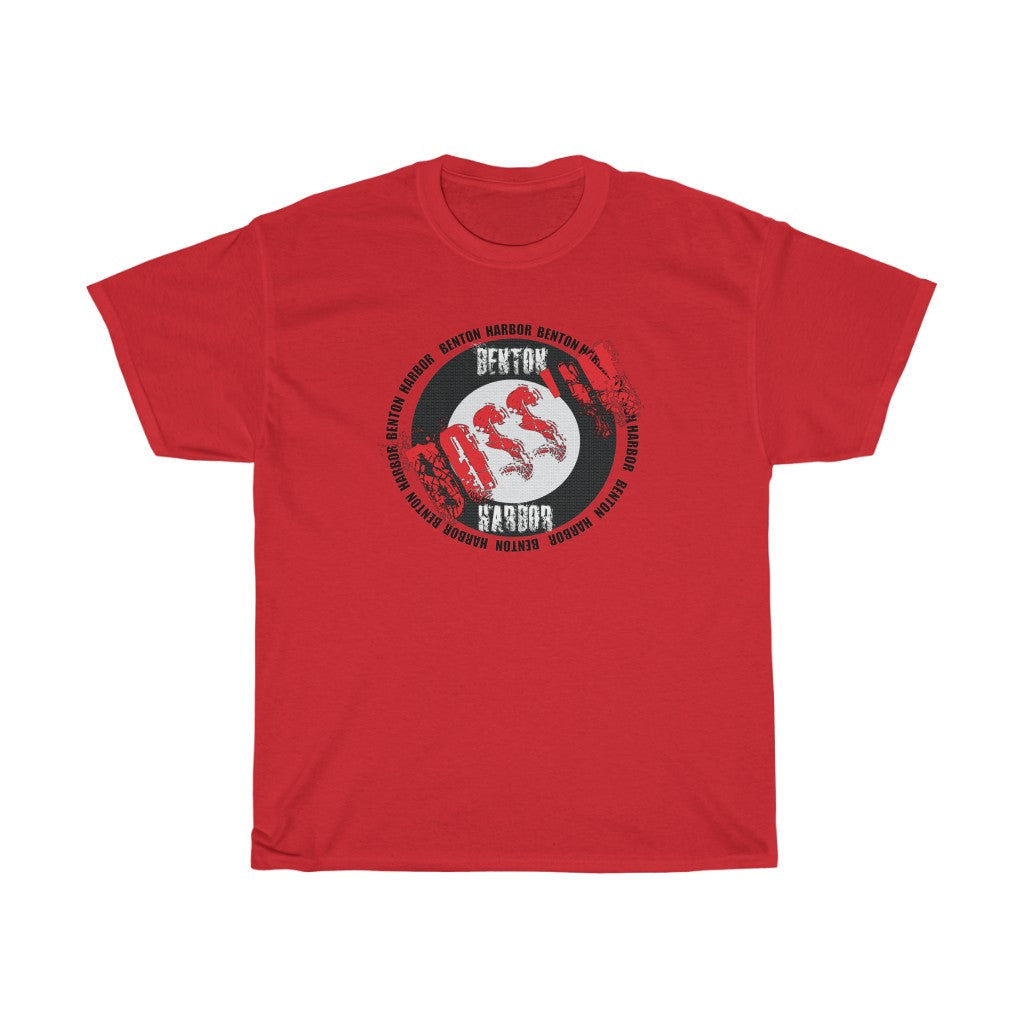 Benton Harbor Bossin (red)Unisex Heavy Cotton Tee