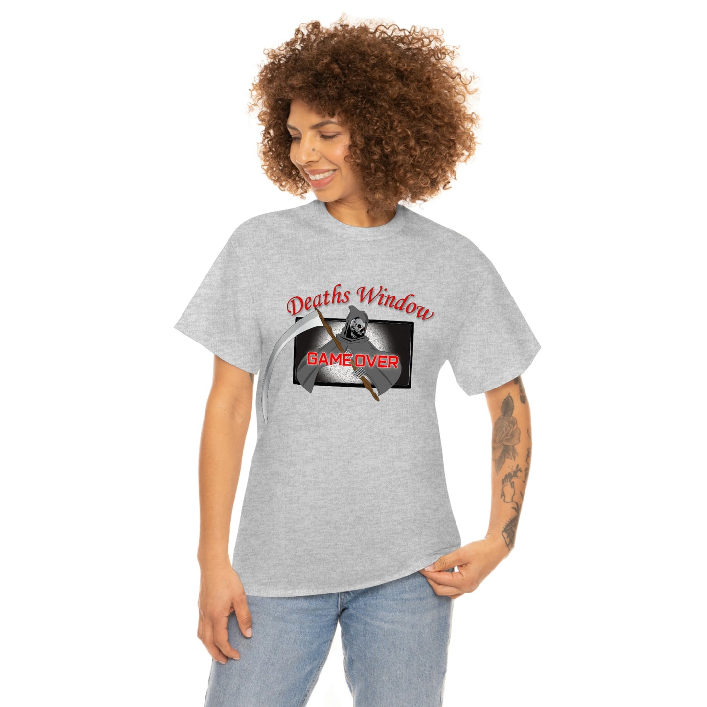 Deaths Window Unisex Heavy Cotton Tee