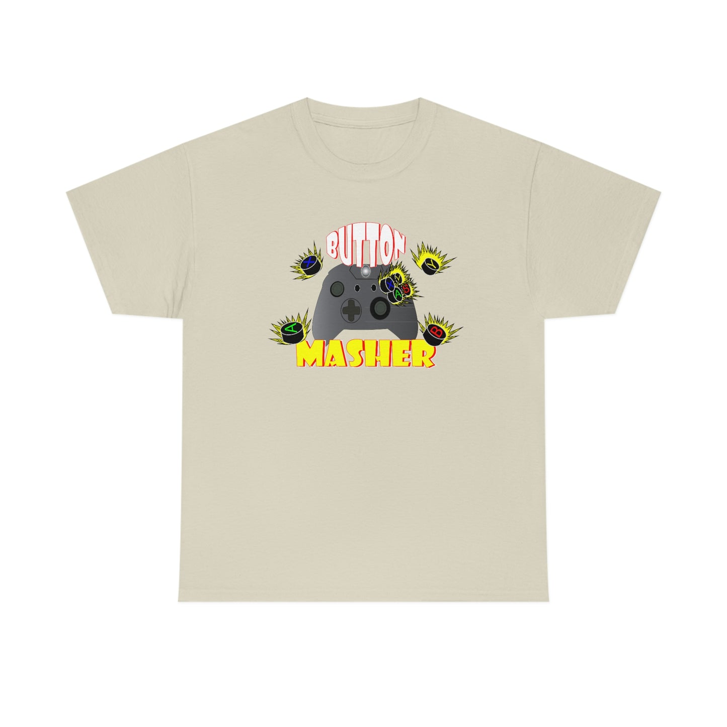 Button Masher [XB}Unisex Heavy Cotton Tee