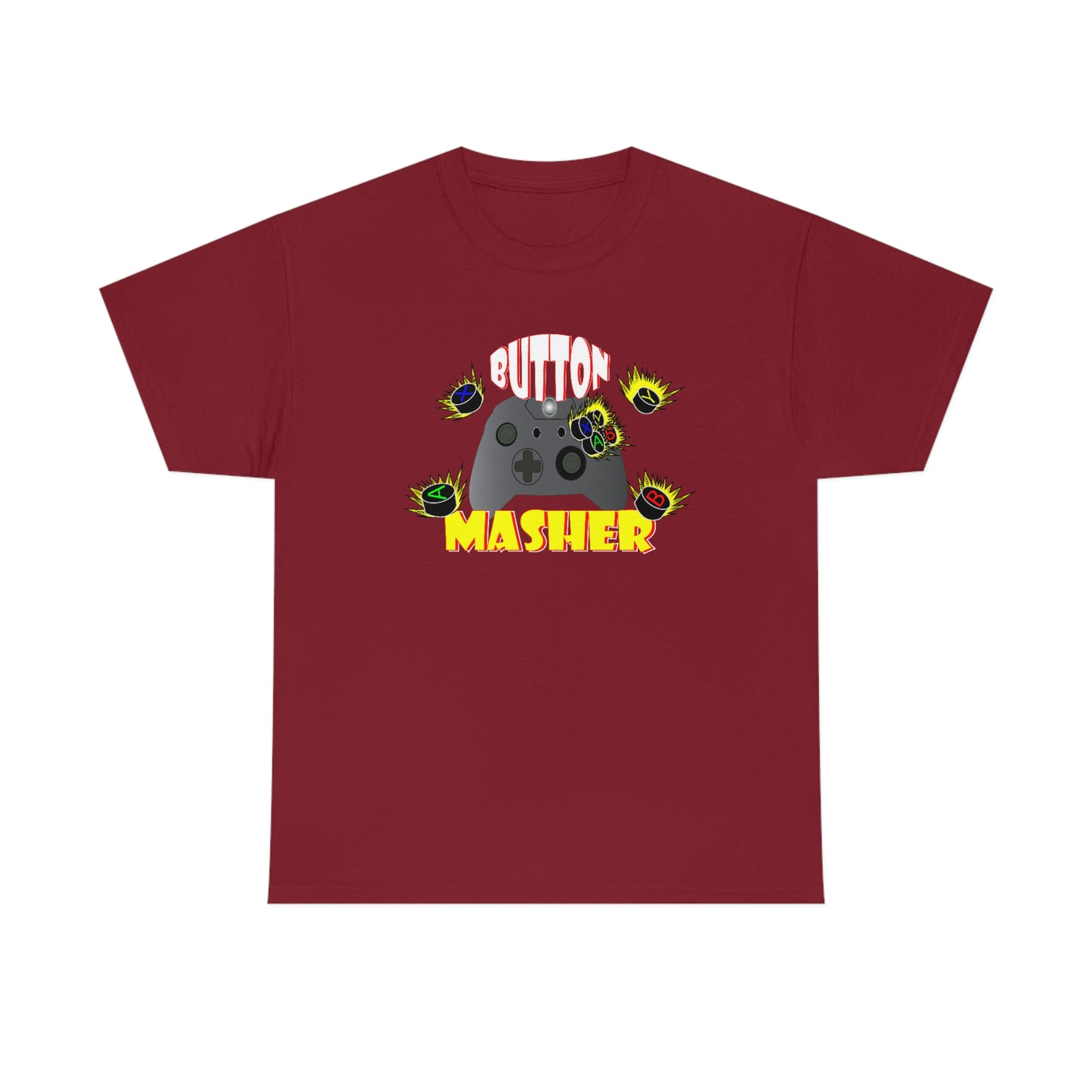 Button Masher [XB}Unisex Heavy Cotton Tee