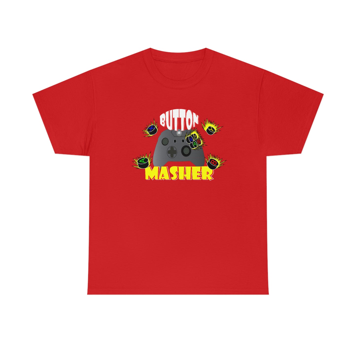Button Masher [XB}Unisex Heavy Cotton Tee