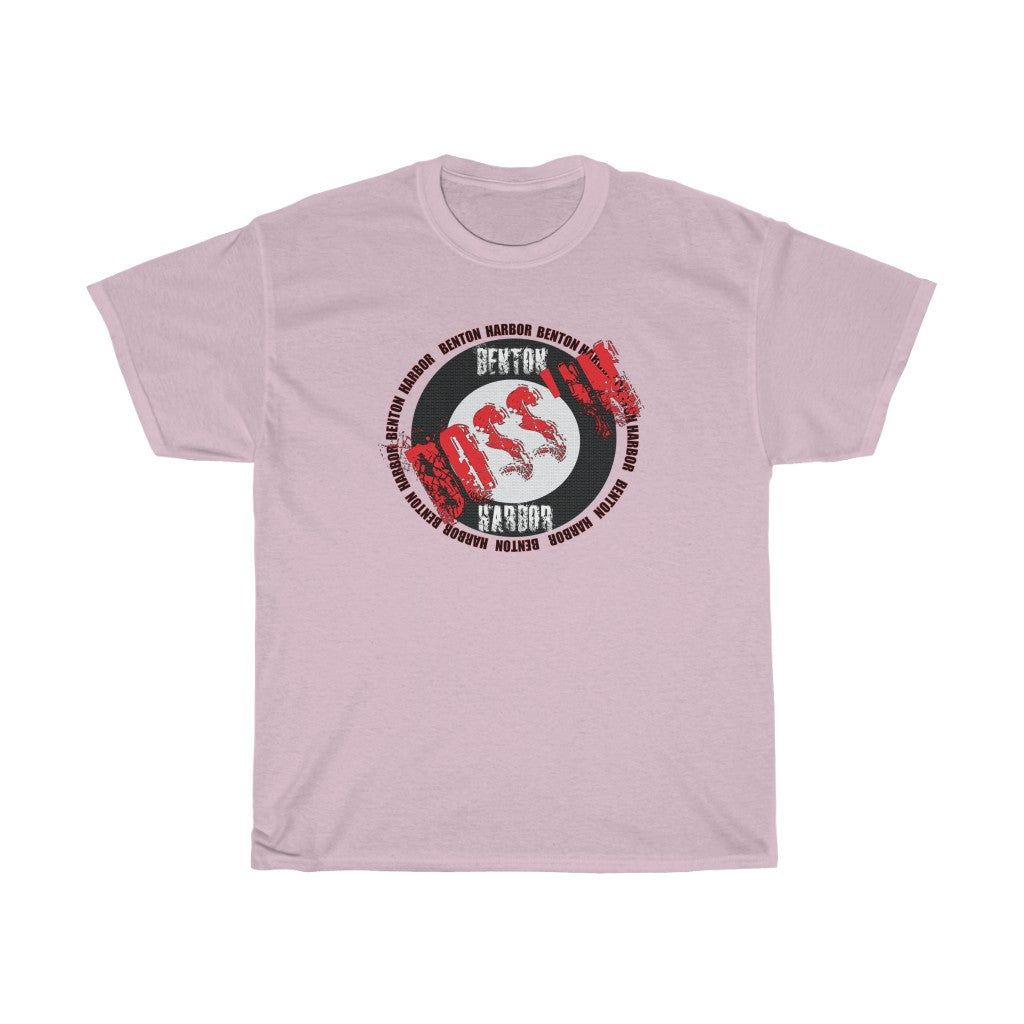 Benton Harbor Bossin (red)Unisex Heavy Cotton Tee