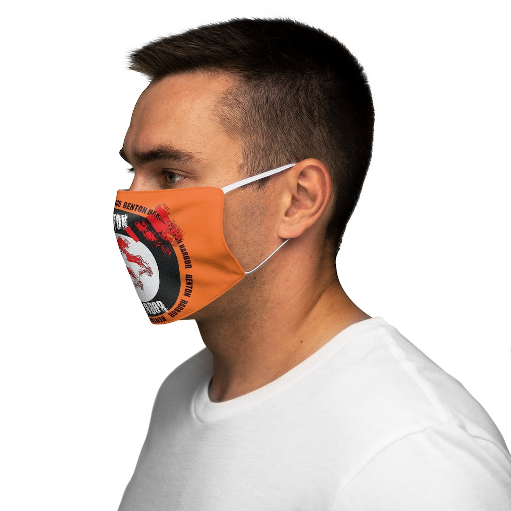 Benton Harbor Bossin[circle]Snug-Fit Polyester Face Mask