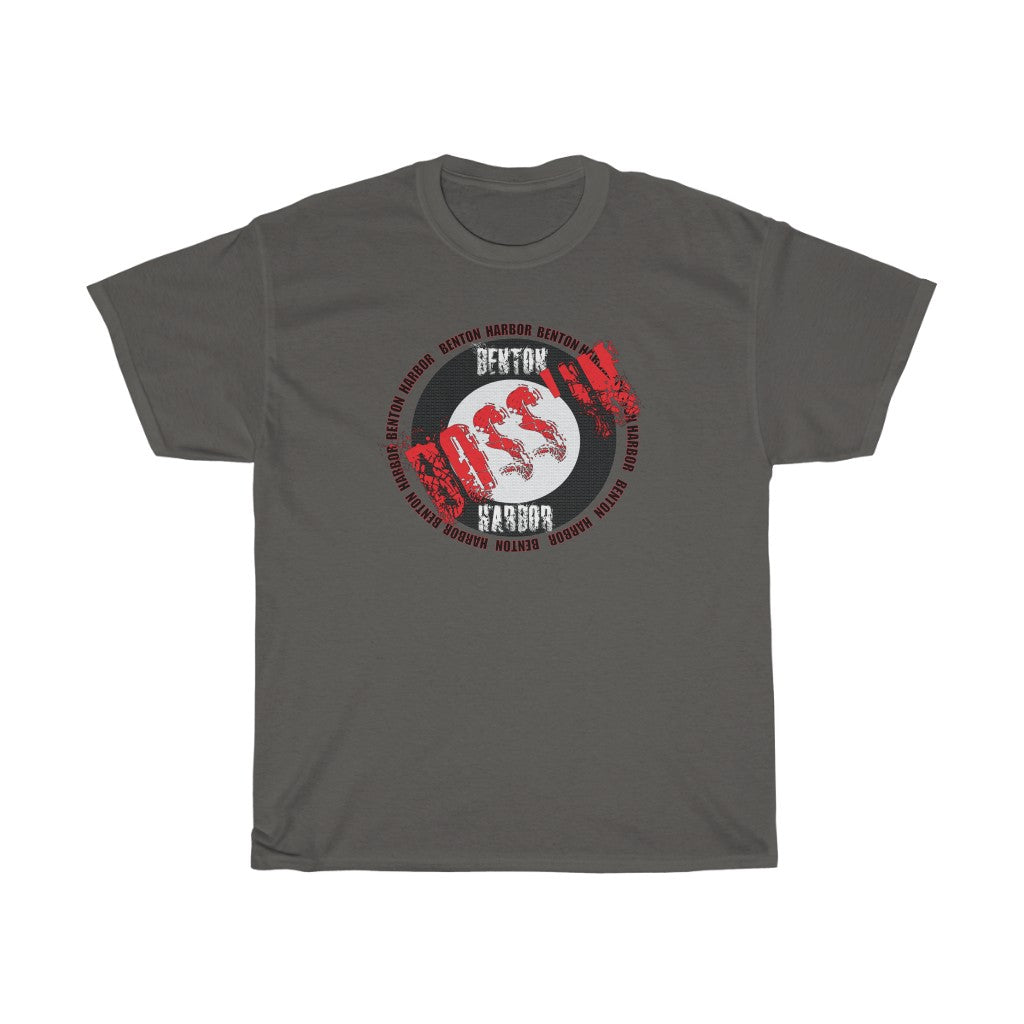 Benton Harbor Bossin (red)Unisex Heavy Cotton Tee