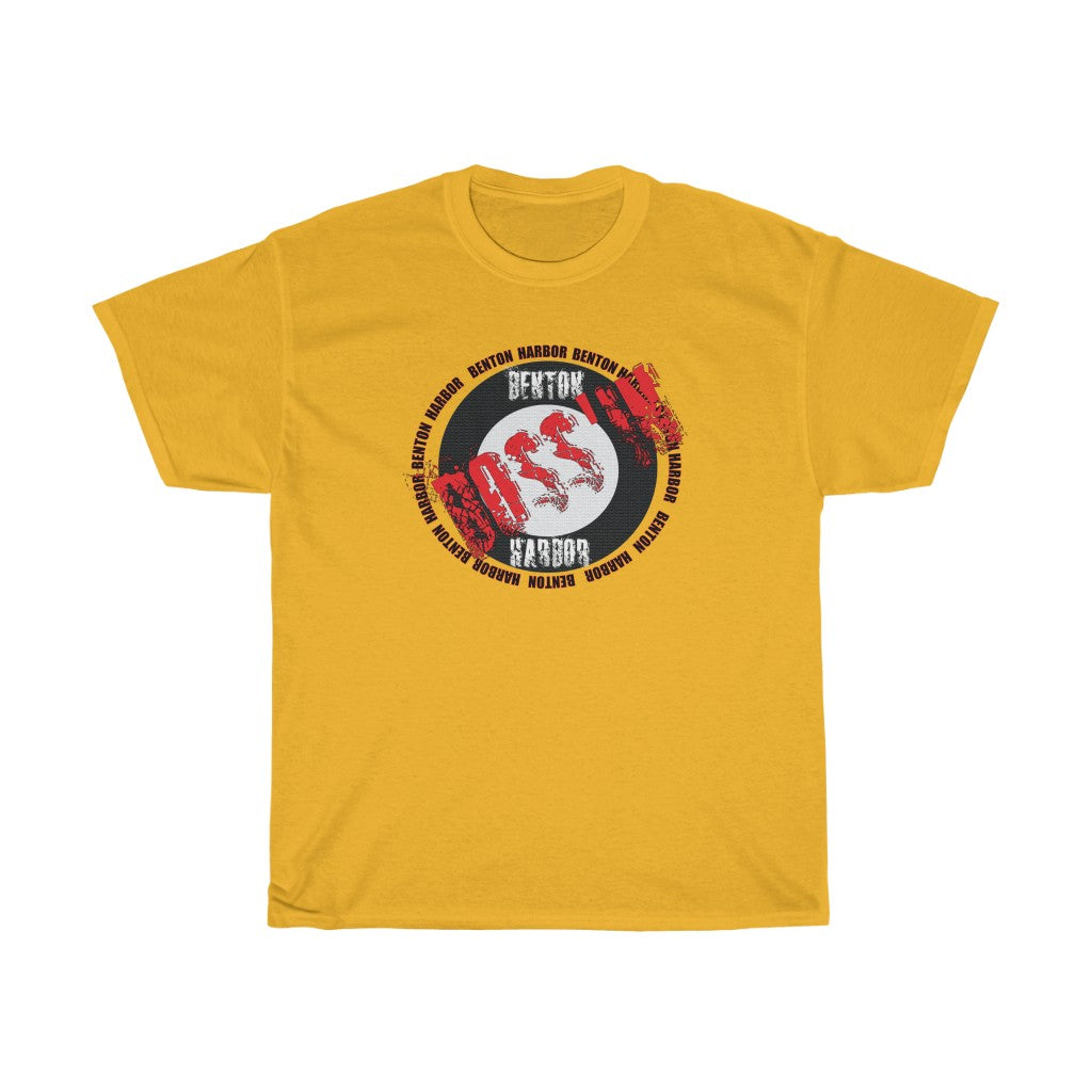 Benton Harbor Bossin (red)Unisex Heavy Cotton Tee