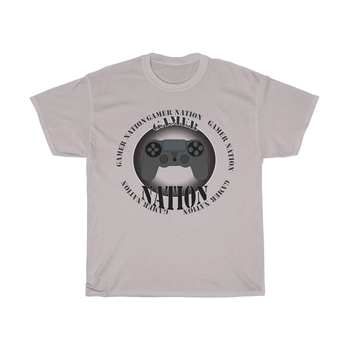 Gamer Nation Ps4 Unisex Heavy Cotton Tee