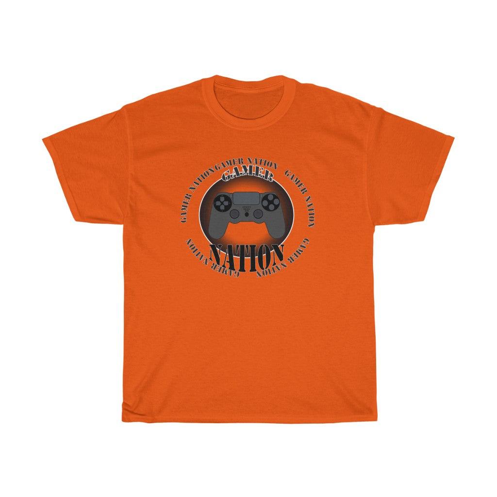Gamer Nation Ps4 Unisex Heavy Cotton Tee