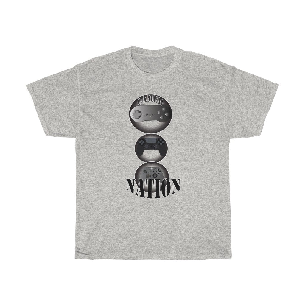 Gamer Nation big 3 Unisex Heavy Cotton Tee