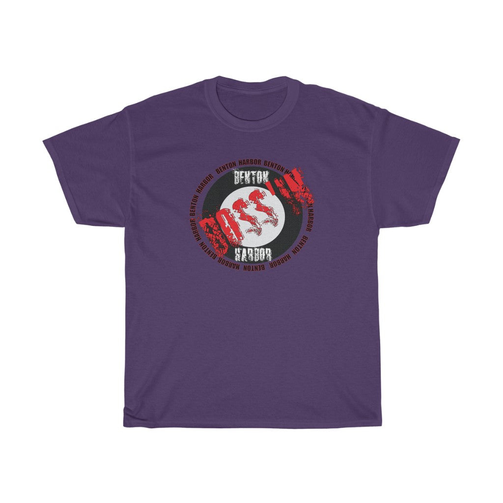 Benton Harbor Bossin (red)Unisex Heavy Cotton Tee