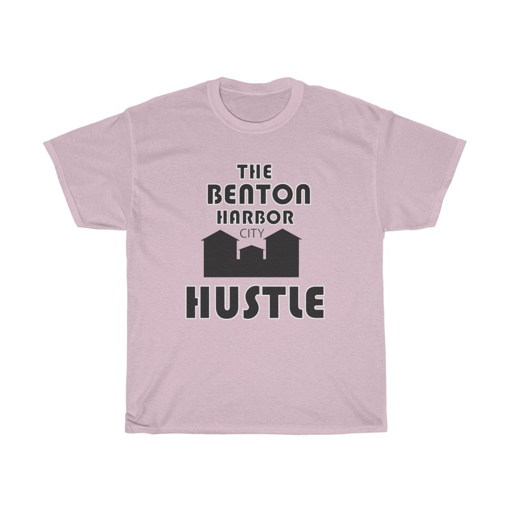 The Benton Harbor city Hustle Unisex Heavy Cotton Tee