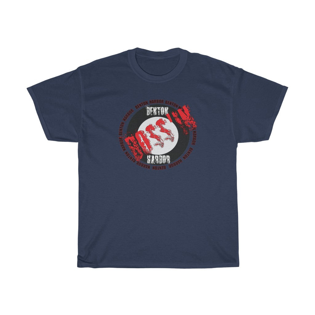 Benton Harbor Bossin (red)Unisex Heavy Cotton Tee