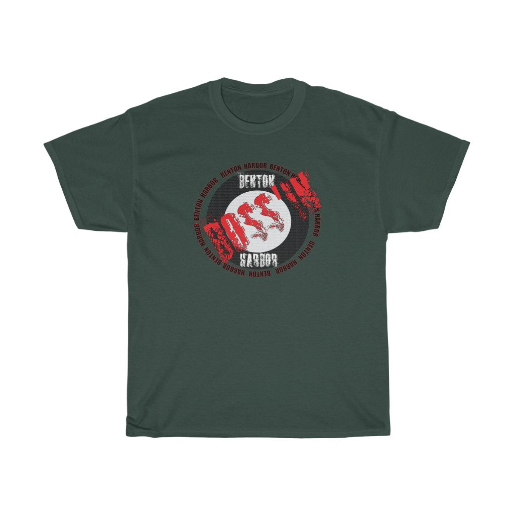 Benton Harbor Bossin (red)Unisex Heavy Cotton Tee