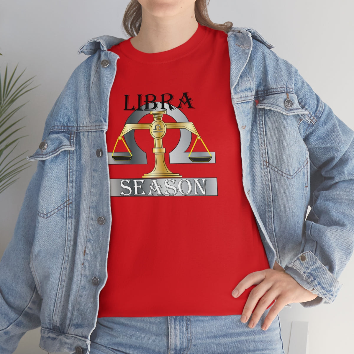 Libra season Unisex Heavy Cotton Tee