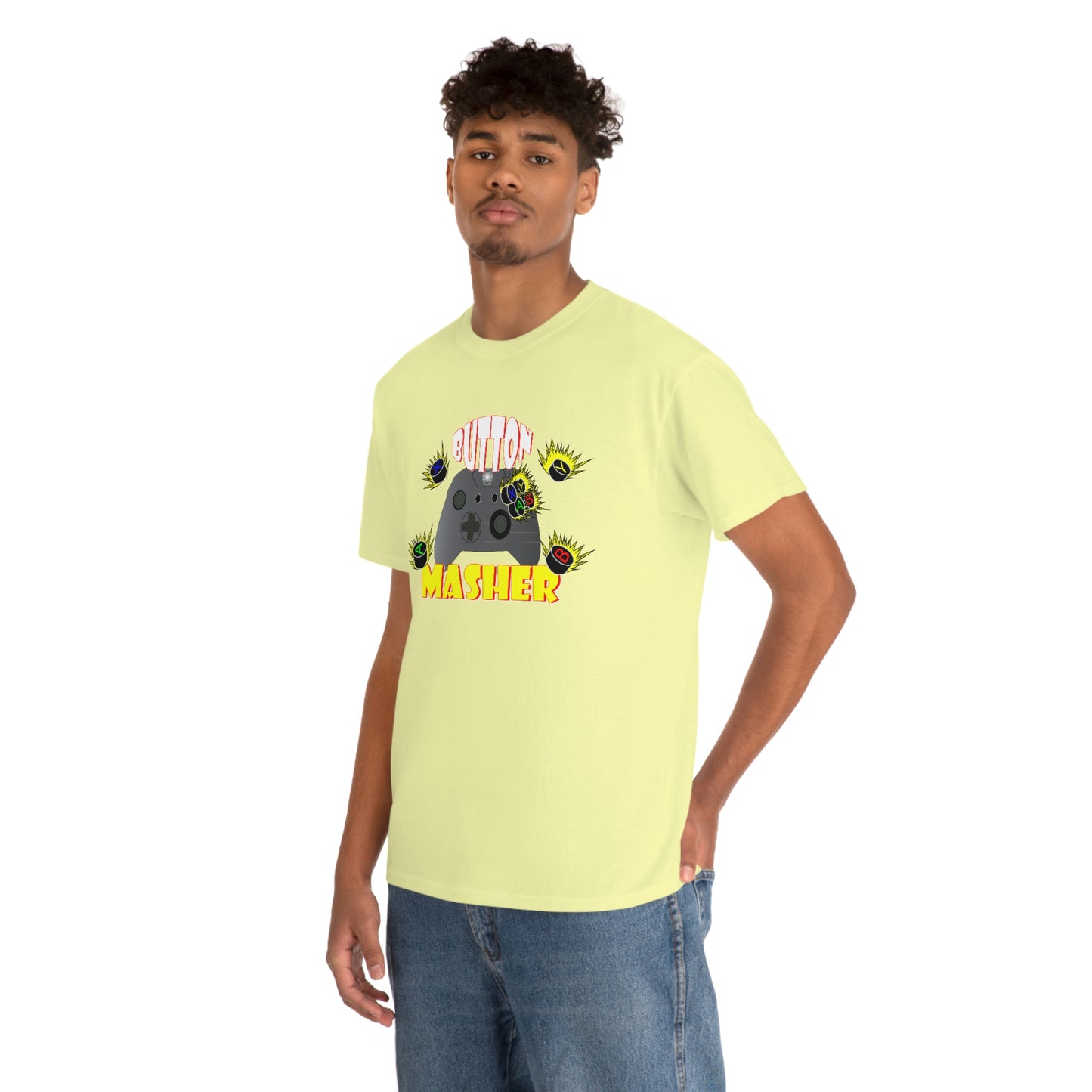 Button Masher [XB}Unisex Heavy Cotton Tee