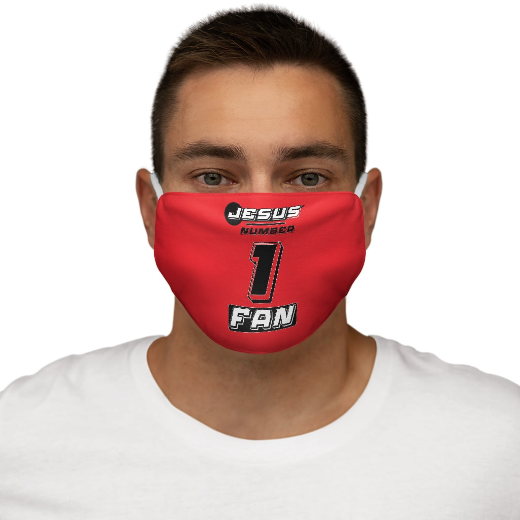 Jesus #1 Fan Snug-Fit Polyester Face Mask
