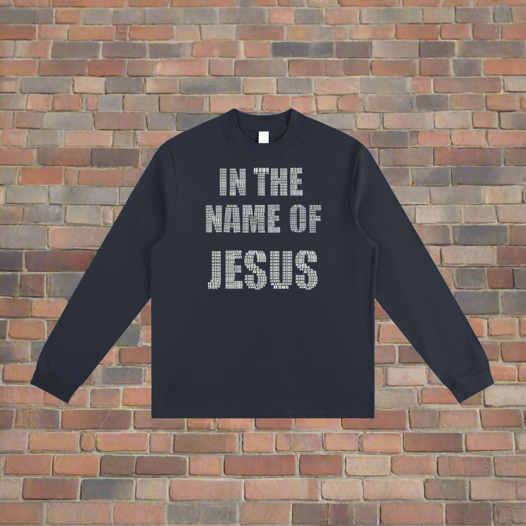 in the name of JESUS,christain wear,JESUS,custom chirstian wear