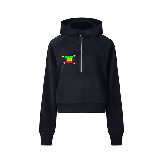 I'm that Chick Cropped Half-Zip Hoodie