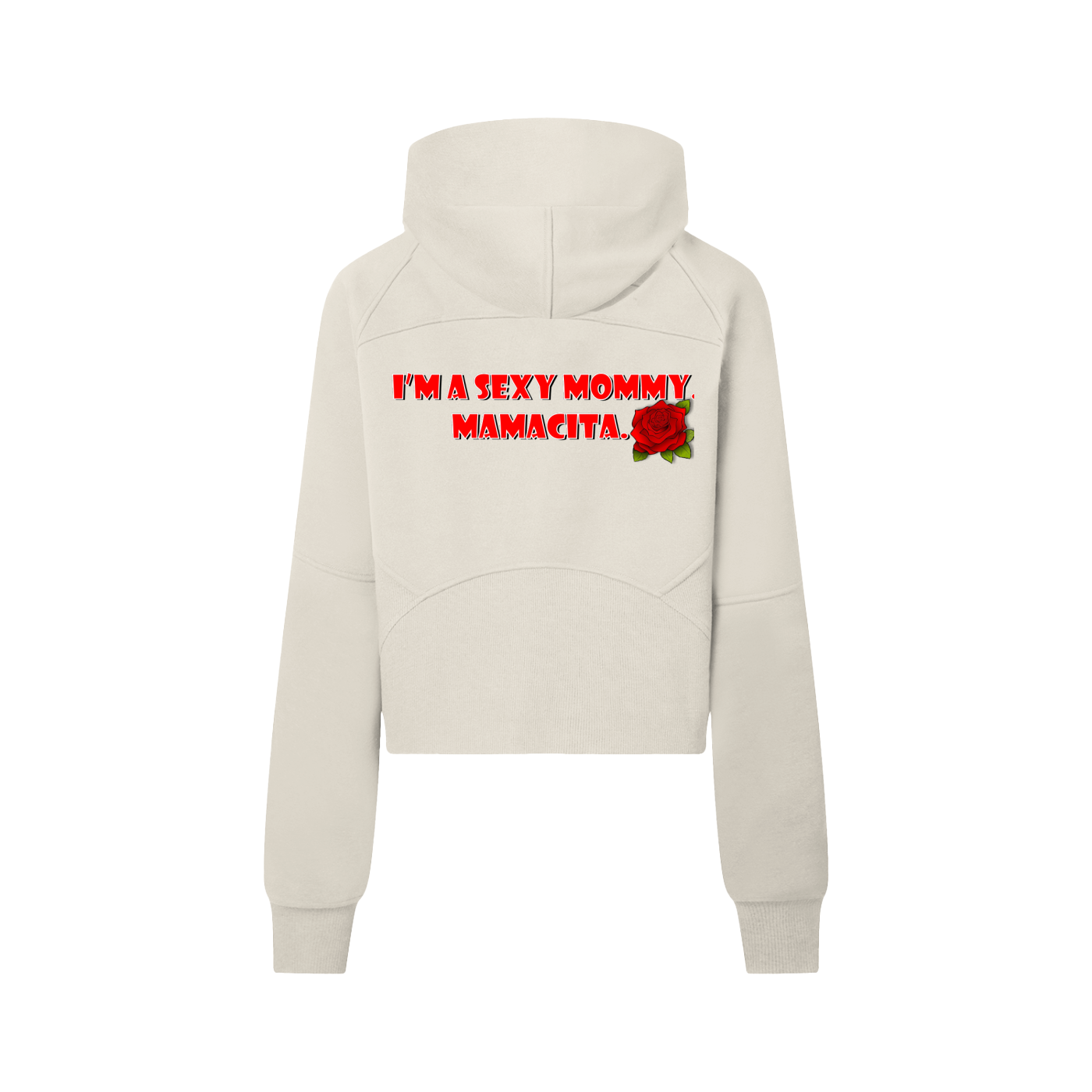 Sexy Mamma Mammacita Cropped Half-Zip Hoodie