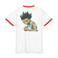 Hunter Fighter Ringer Tee — Gon Anime Graphic T‑Shirt