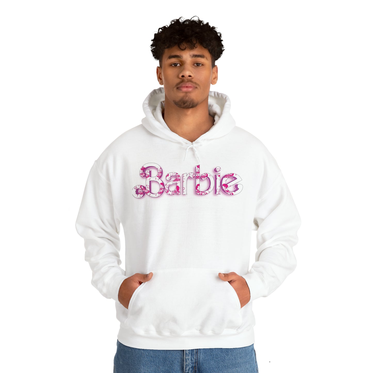 Barbie[white] Unisex Heavy Blend™ Hooded Sweatshirt