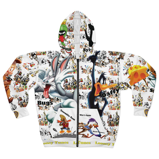 Toons Up Unisex Zip Hoodie (AOP)