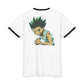 Hunter Fighter Ringer Tee — Gon Anime Graphic T‑Shirt