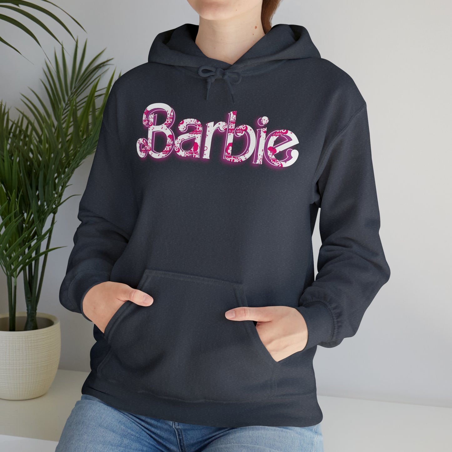 Barbie[white] Unisex Heavy Blend™ Hooded Sweatshirt