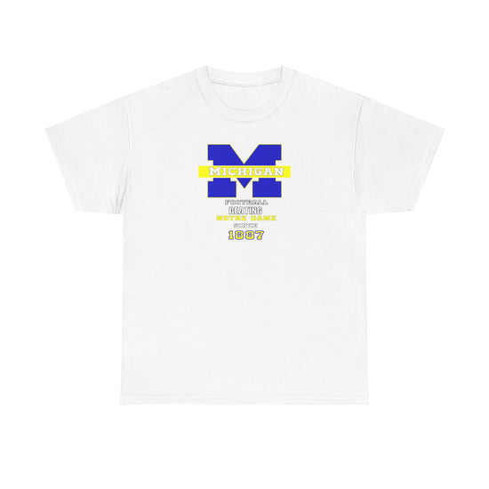 Michigan football been beating ND Unisex Heavy Cotton Tee, Casual Everyday Wear, College Spirit Apparel, Gift for Students, Sports Fan Merchandise
