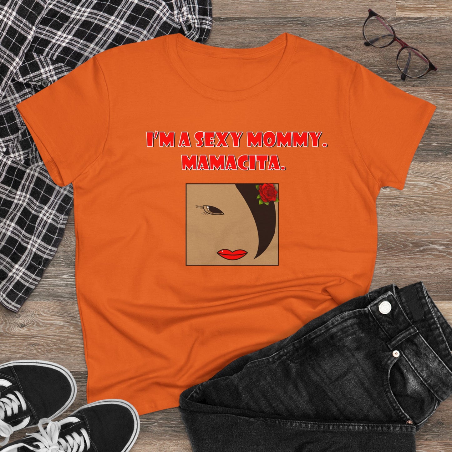 Sexy Mommy Mamacita Graphic T-Shirt, Fun Women's Tee, Casual Everyday Wear, Unique Gift for Moms, Stylish Summer Apparel, Playful Quote Shirt