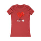 Valentine’s Day Heart Tee — “V Day, Baddie” Women’s Graphic T-Shirt