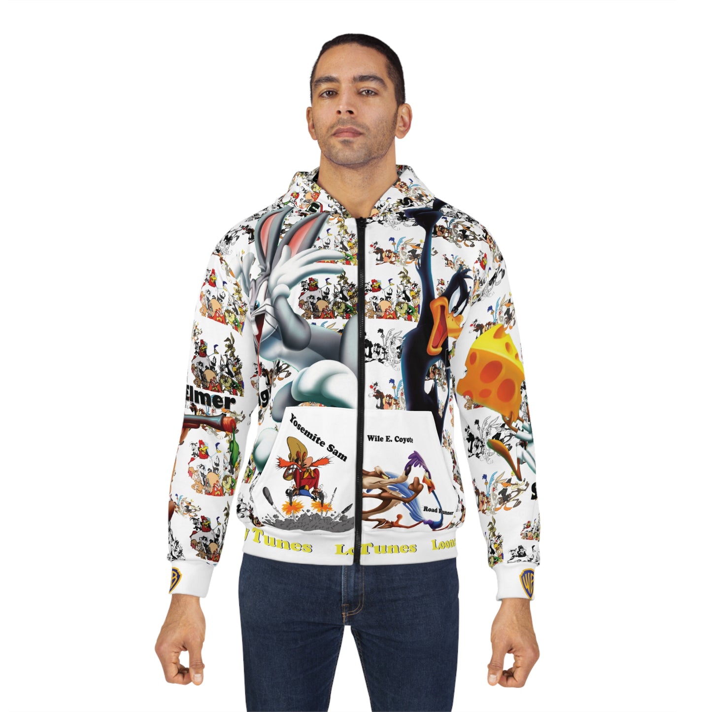 Toons Up Unisex Zip Hoodie (AOP)