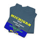 Michigan vs Notre Dame Unisex Heavy Cotton Tee, Game Day Shirt, Sports Fan Apparel, College Football T-Shirt, Go Blue Clothing, [...]