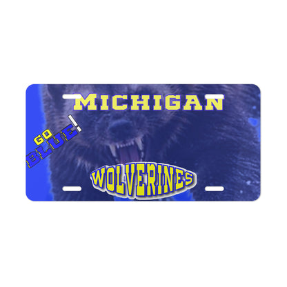Michigan Wolverines Vanity License Plate — Go Blue! Car Tag