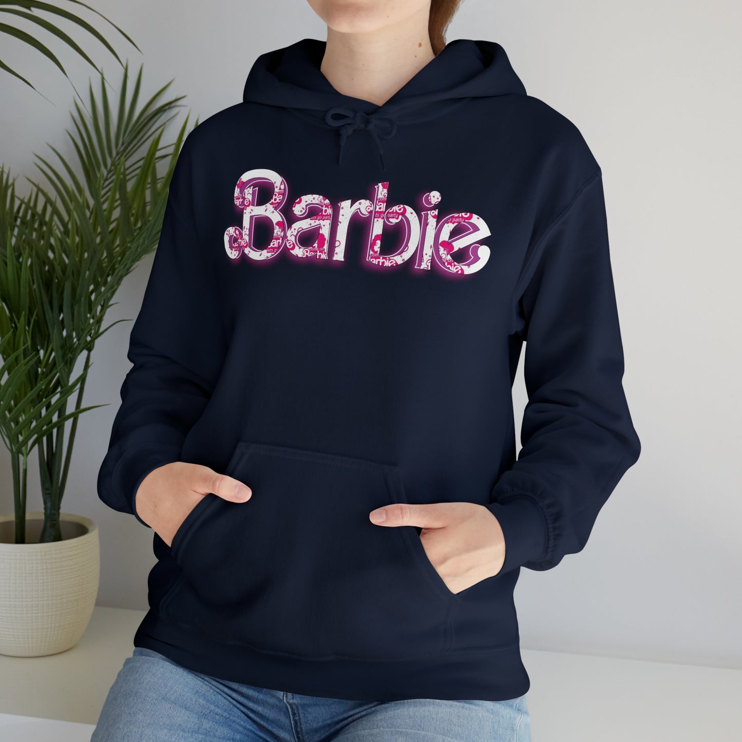 Barbie[white] Unisex Heavy Blend™ Hooded Sweatshirt